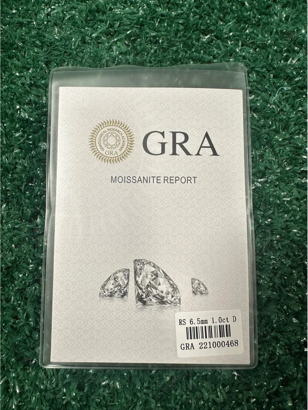 moissanite stud earrings rs 6.5 mm 1.0 ct d Color s925 BRAND NEW